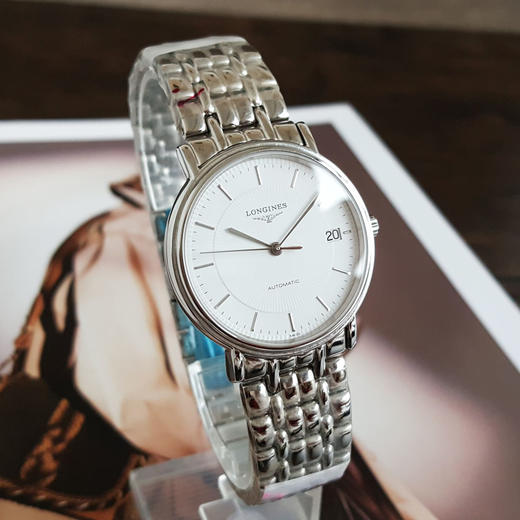 【98新（放置品）】LONGINES 浪琴L4.721.4.18.6自动机械机芯日期显示34MM（中性款）瑰丽系列精钢140326NJS05 商品图2