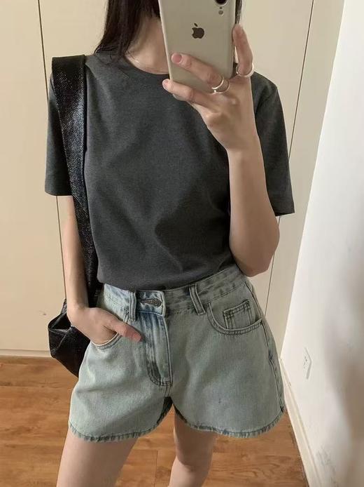 性价比敲高！基础款圆领华夫格短袖T恤！ 商品图5