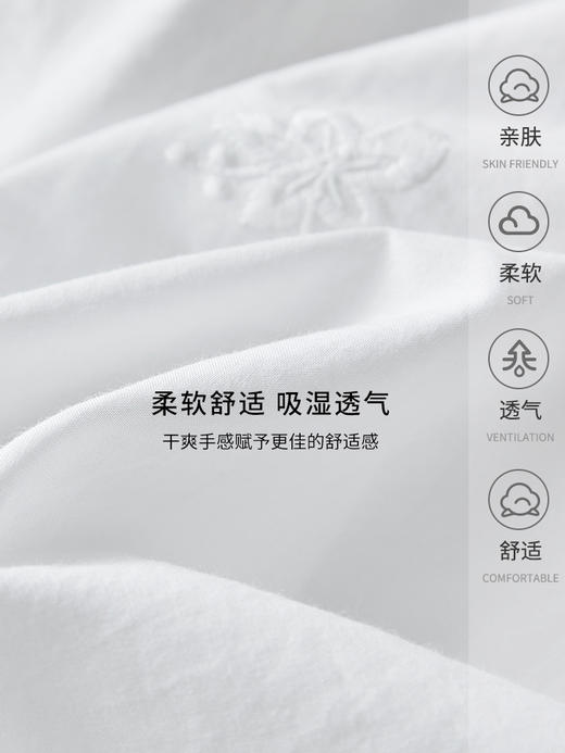 【服饰鞋包】-V领白衬衫女七分袖春装新款纯棉绣花镂空上衣气质轻熟衬衣 商品图4