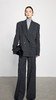 法小曼*子珍条纹气质西装套装高级显瘦休闲风宽松灰色西服 商品缩略图5