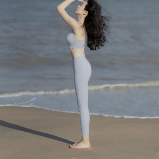 Mylyis 9分口袋高腰瑜伽裤 55501  L家同款口袋神酷 可以插兜的瑜伽裤/打底裤leggings 四面高弹+全身四针六线无缝缝纫 穿出2米大长腿 商品图3