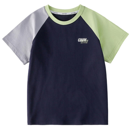 【10A抗菌】棉花堂夏款撞色不粘人弹性童装短袖速干T恤-- FD61128 商品图10