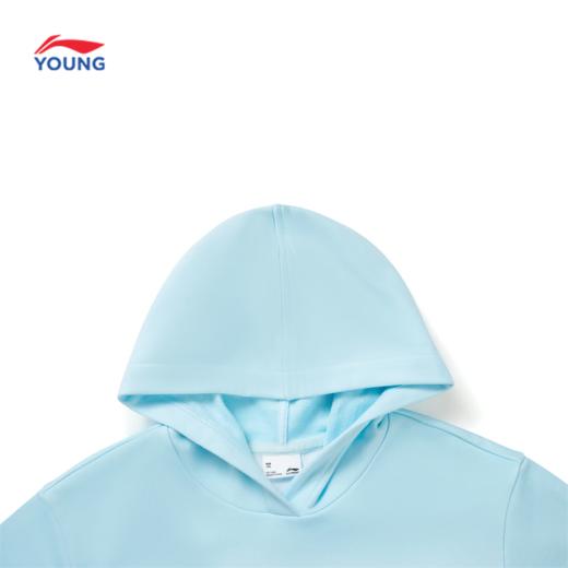 李宁女大童宽松套头连帽卫衣YWDW090 商品图3