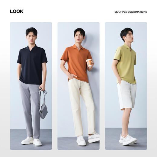 【海鸥领POLO衫】柒牌男装2026夏上新短袖POLO衫柔软商务休闲男装 130T70810 商品图2