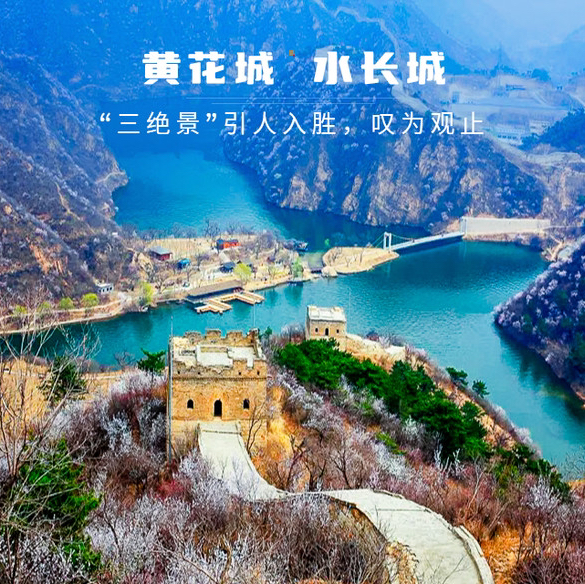 清明1天 【水长城】赏漫山遍野桃花-长城绕湖畔-观巨龙探水湾-赏沧桑古栗园-览峭壁山水潭