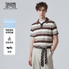 【弹力舒适】圣得西条纹短袖男款polo衫2026新款春季商务通勤上衣 商品缩略图2