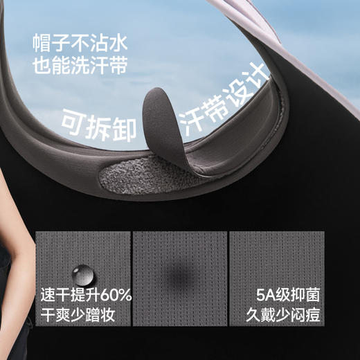 【26春夏新品】蕉下女士大檐黑胶灯罩防晒帽BM563 商品图4