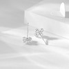 卡蒂罗KADER 璀璨四叶草耳钉 925银闪锆满铺幸运四叶草造型设计好运满怀耳饰 简约百搭睡觉免摘 商品缩略图4
