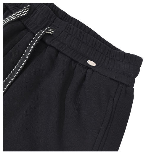 半身缘女裤 春季撞色抽绳显高宽松中直筒休闲裤261102U10320223 商品图4