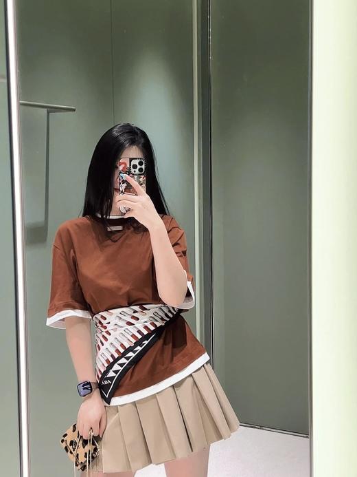 普拉达  25ss假两件三角标logo短袖T恤 男女同款（DY） 商品图2