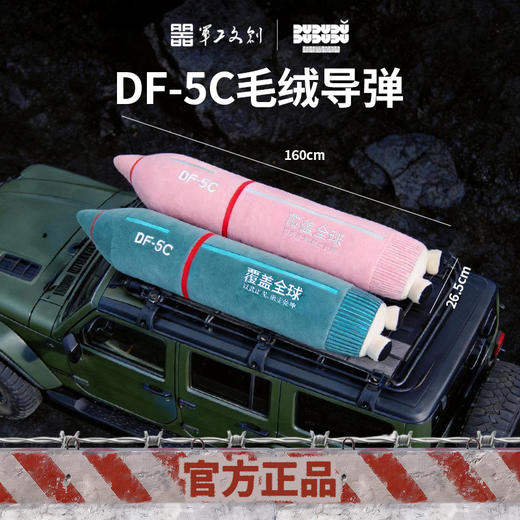【东风5C覆盖全球导弹毛绒抱枕】军工文创官方正品收藏纪念礼物毛绒抱枕jg 商品图5
