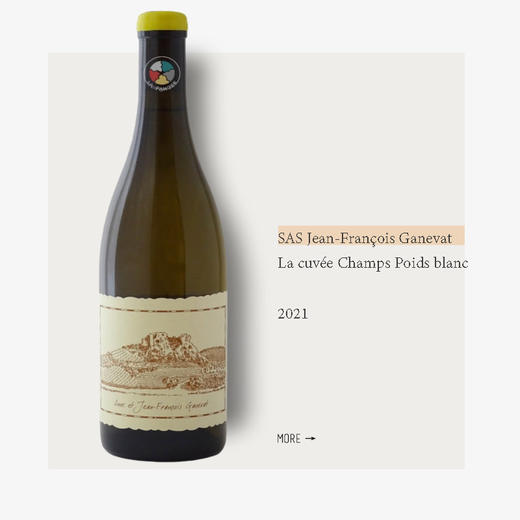SAS Jean-François Ganevat La cuvée Champs Poids blanc 2021加内瓦酒庄尚波瓦干白葡萄酒2021 商品图0