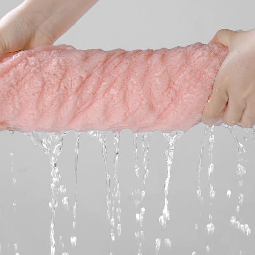 双层加大加厚！软糯巨吸水泡泡绒干发帽女加厚浴帽7A抑菌速干擦头洗头发毛巾干发巾 商品图3