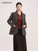 【商场同款】阿菁娜春季新款气质牛仔单西装灰色调百搭挺括穿出职场时尚感A30Q108020 商品缩略图1