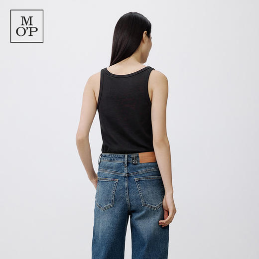 Marc O'Polo/MOP春夏新款好看简约圆领纯棉无袖T恤简约美式背心女 商品图4