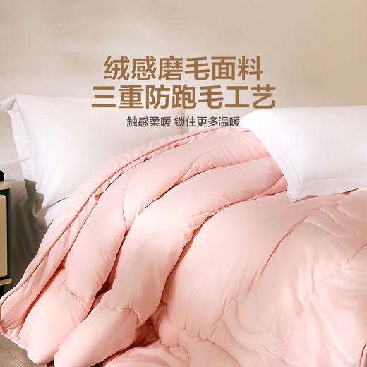 LOVO乐蜗 倍·暖 抗菌防螨澳毛加厚冬被-亲暖 商品图9
