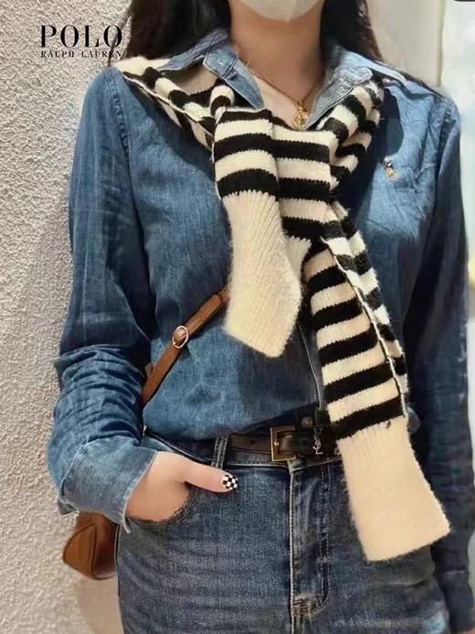 F031609春季新款复古老钱风刺绣男女同款棉质好看百搭长袖衬衣 商品图13