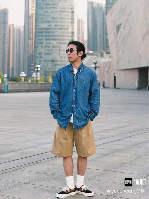 F031609春季新款复古老钱风刺绣男女同款棉质好看百搭长袖衬衣 商品图5