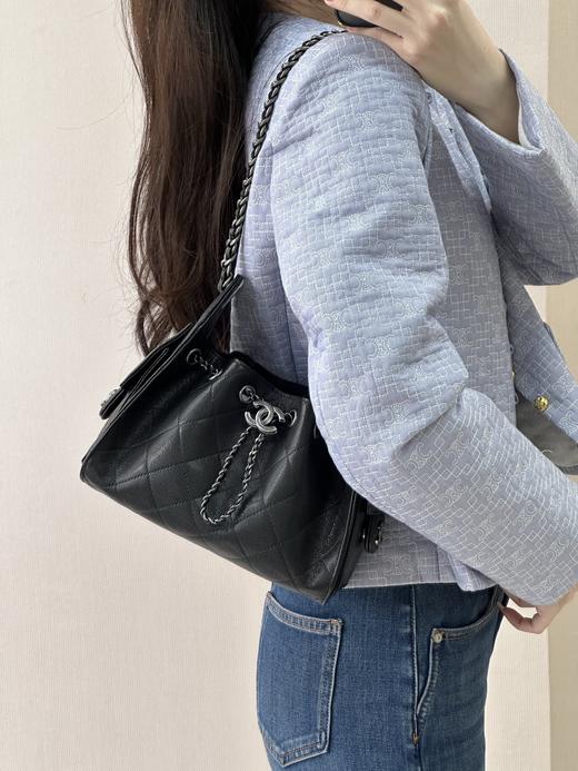 香奈儿 25bag 26c mini hobo 鱼子酱 银色（LZ） 商品图6