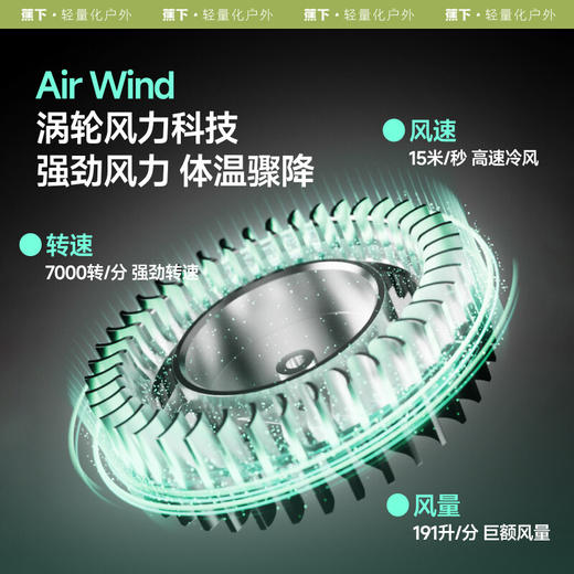 【店庆提前购】【满400减40】6楼蕉下磁吸手持卡片风扇EE534吊牌价119 商品图1