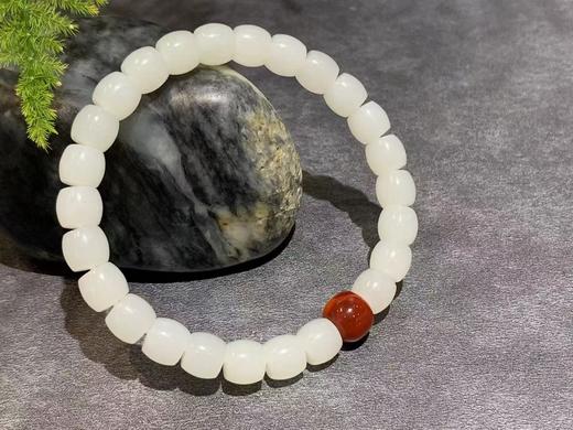 【御珠宫坊】羊脂白玉手串 商品图0