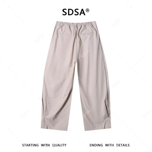 SDSA男装2026新款高贵轻奢韩版百搭竖条纹阔腿休闲裤通勤休闲 商品图4