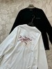 F031614春秋新款男女同款发泡三色彩标浮雕印花长袖T恤 商品缩略图1