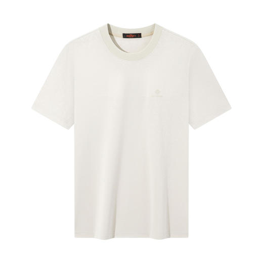 【提花T恤】柒牌男士2026夏上新短袖T恤休闲商务圆领凉感舒适上衣 130T71860 商品图4