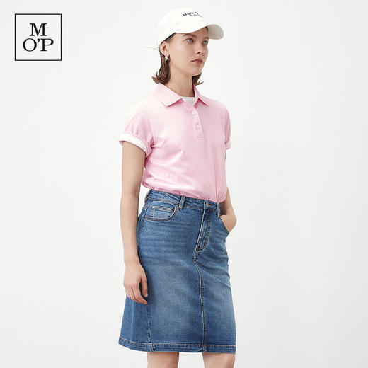 Marc O'Polo夏季新款好看品牌经典时尚修身休闲短袖POLO衫女上衣 商品图1