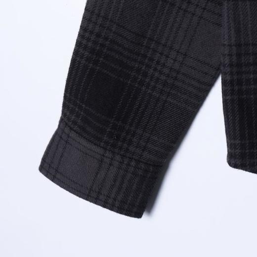 SDSA男装2026新款高贵轻奢格纹飞机扣长袖衬衫潮酷设计高街风上衣 商品图3