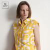 【唯品专供不上架】2025夏季新款度假风时尚印花天然亚麻无袖衬衫 商品缩略图4