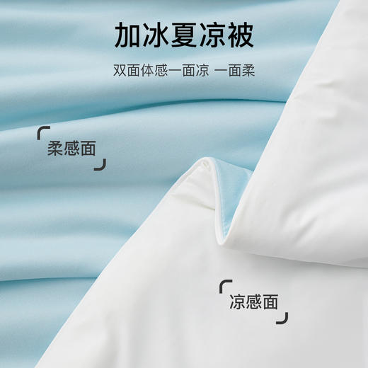 【板牙DU家价】舒飘儿soft奶盖超柔凉感夏被-轻睡蓝 | 凉而不冰面料、细腻柔软、亲肤透气【HZ】 商品图1