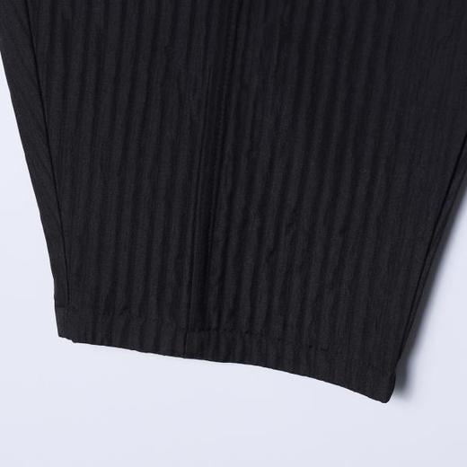 SDSA男装2026新款高贵轻奢简约时尚纯色竖纹抽绳休闲裤百搭宽松 商品图3