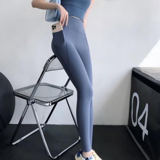 Mylyis 9分口袋高腰瑜伽裤 55501  L家同款口袋神酷 可以插兜的瑜伽裤/打底裤leggings 四面高弹+全身四针六线无缝缝纫 穿出2米大长腿 商品图1