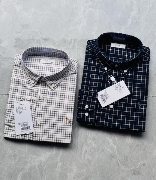 【xb1】26春新品男子时尚格纹休闲通勤长袖衬衫！！ 商品图1