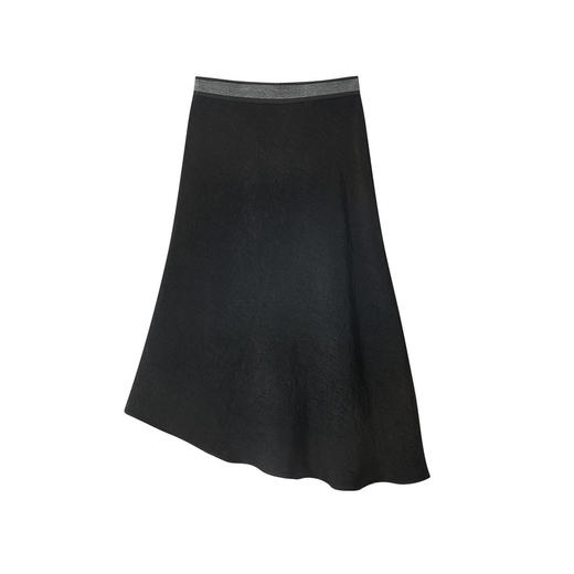 谜底斜裁半裙2026年夏季新品下摆喷色复古艺术中长裙女262MB0624 商品图4