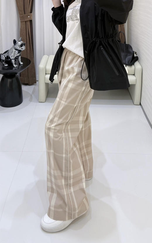 316-10 大格子女士长裤 商品图5