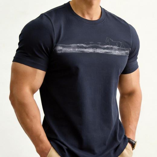 【DG】【莫代尔棉】大依优型大码男装夏季冰感短袖T恤休闲运动百搭上衣 商品图3