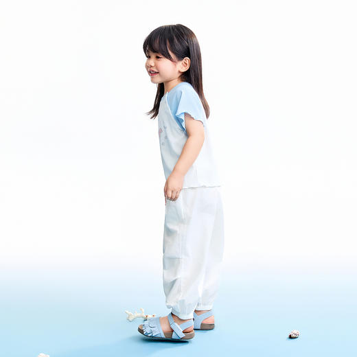 【实体店同款】女童全腰梭织长裤夏季新款安奈儿童装XG626252 商品图5