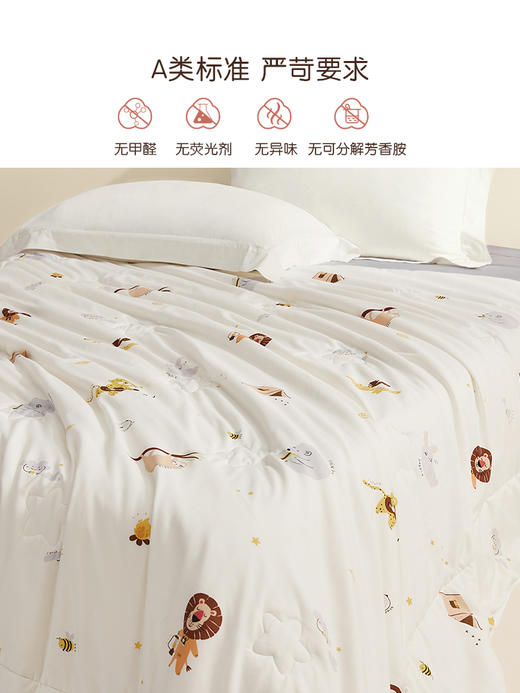 罗莱儿童 萌趣 XS A类抗菌蚕丝被-二合一 野营派对 商品图10