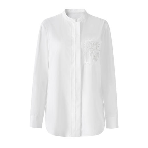 简约淡雅天丝棉钉珠亮片刺绣宽松衬衫 WL2602306 商品图4