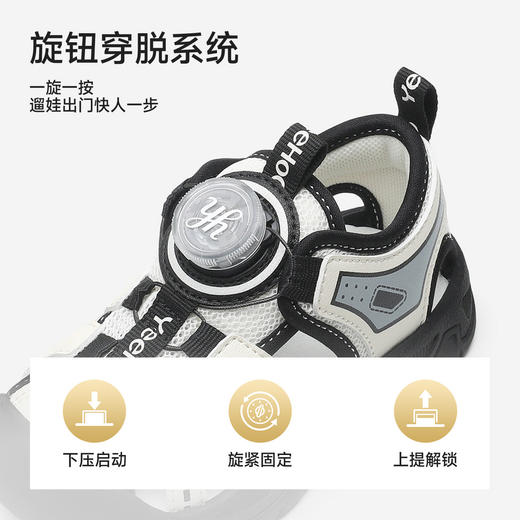 【商场同款】英氏儿童鞋子男童学步鞋女童夏季网眼透气溯溪凉鞋 商品图3