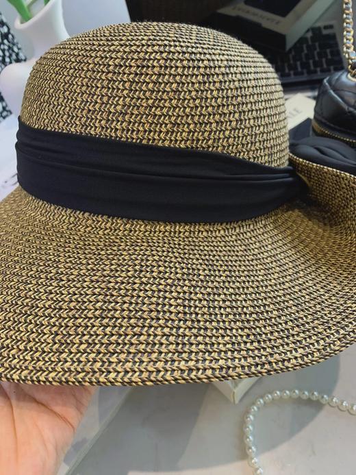 老美纯原！无补！大帽檐蝴蝶结遮阳防晒帽  26Y03059- 商品图9