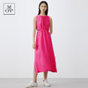 【商场同款】MOP25夏季新款亚麻圆领无袖显瘦露腰设计感连衣裙女 商品缩略图4