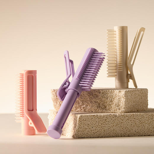 【双重模式❗小巧便捷】自主设计高颅顶可伸缩卷发梳造型梳便携烫发棒烫发夹美发梳。xa 商品图3