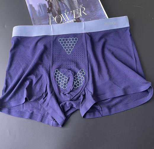 迪兰多男士超细旦莫代尔提花透气网孔内裤高弹力细腻手感22906742-43-44 商品图9