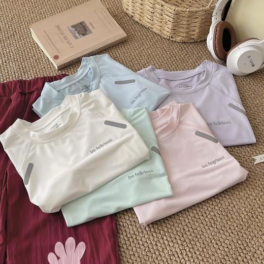 【超值两件装】可优鼠儿童五色速干反光条短袖 透气舒适亲肤 男女童同款 休闲百搭不挑人 110-170 商品图10