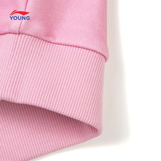 李宁女大童宽松套头连帽卫衣YWDW090 商品图8