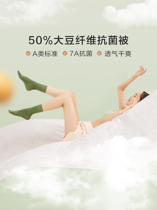 罗莱 XS 舒柔大豆纤维春秋被 商品图4