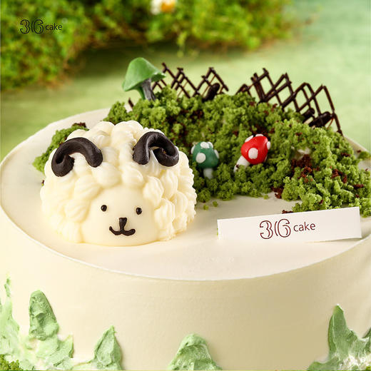 白羊座 ∙ 游春野 ∙ 伯牙绝弦鲜果奶油蛋糕，可选1.5/2.5/6磅  | 36 CAKE 商品图1